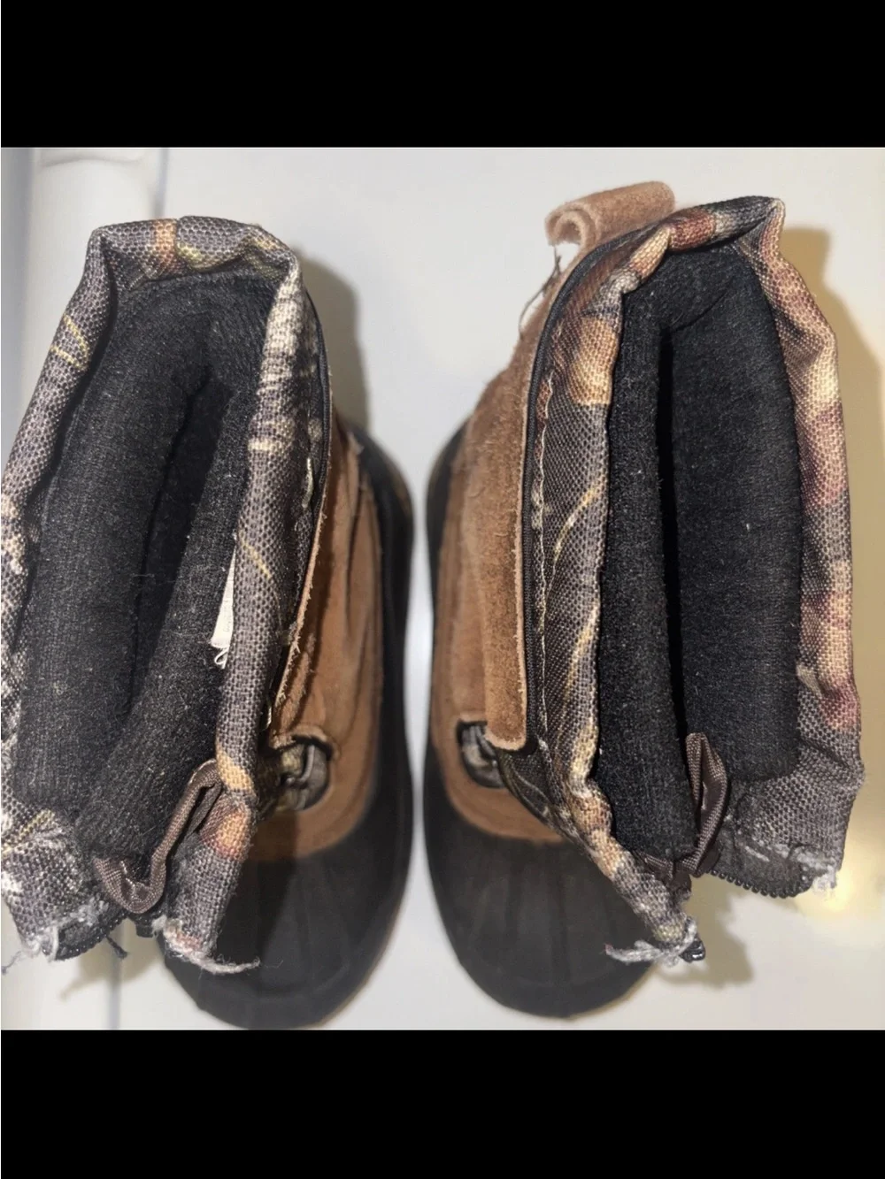 Ozark Trail  Snow & Rain Winter Weather Boots Toddler Size 8 Camo Mossy Oak